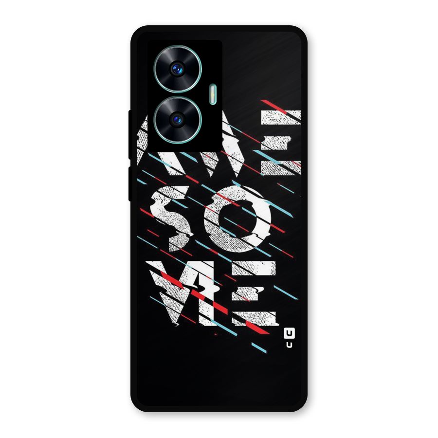 Awesome Me Metal Back Case for Realme Narzo N55