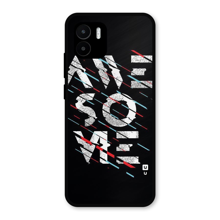 Awesome Me Metal Back Case for Redmi A2