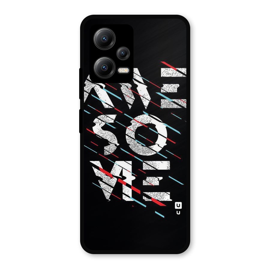 Awesome Me Metal Back Case for Redmi Note 12 5G