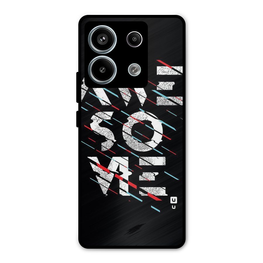 Awesome Me Metal Back Case for Redmi Note 13 Pro 5G