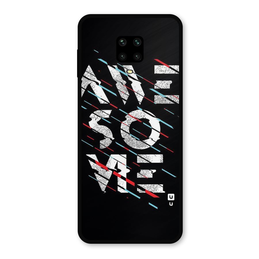 Awesome Me Metal Back Case for Redmi Note 9 Pro Max