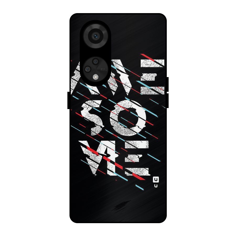 Awesome Me Metal Back Case for Reno8 T 5G
