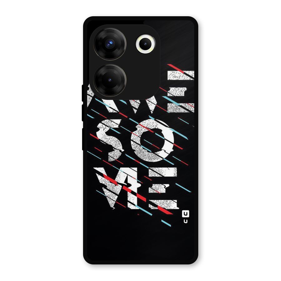 Awesome Me Metal Back Case for Tecno Camon 20 Pro
