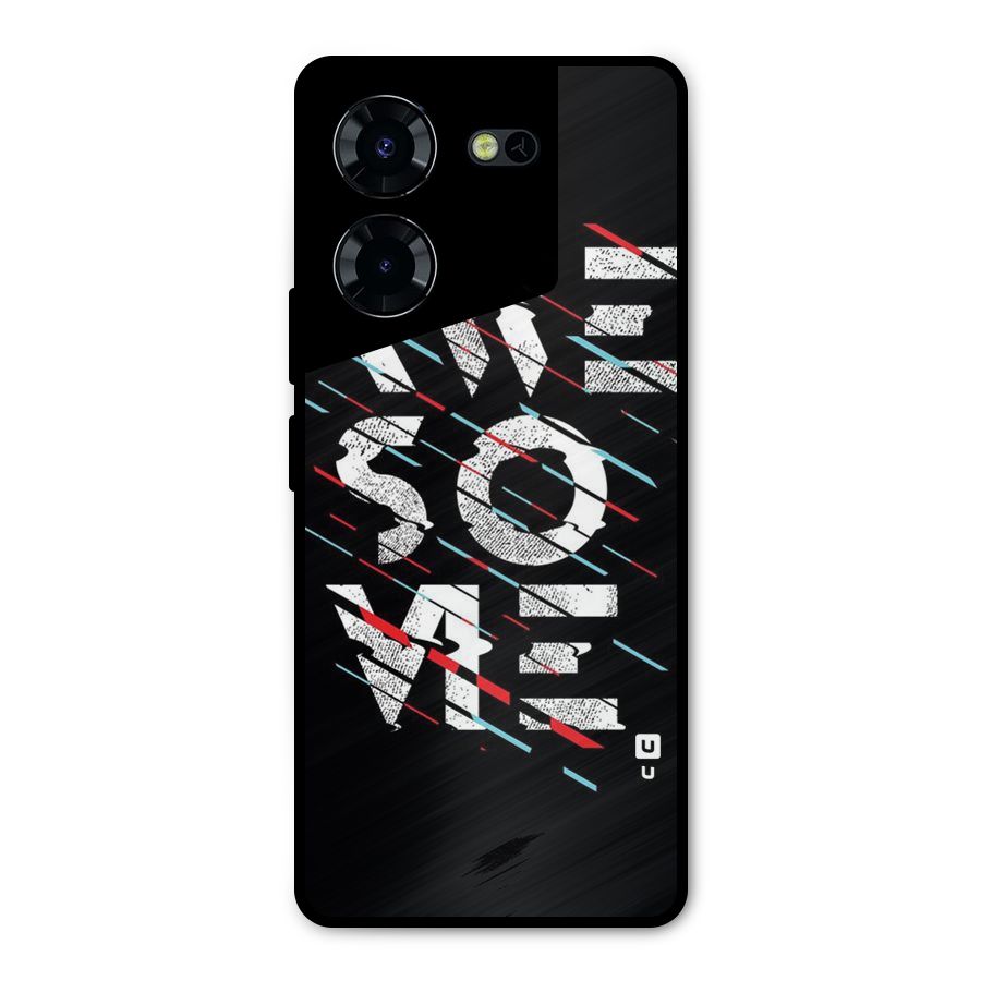 Awesome Me Metal Back Case for Tecno Pova 5 Pro 5G