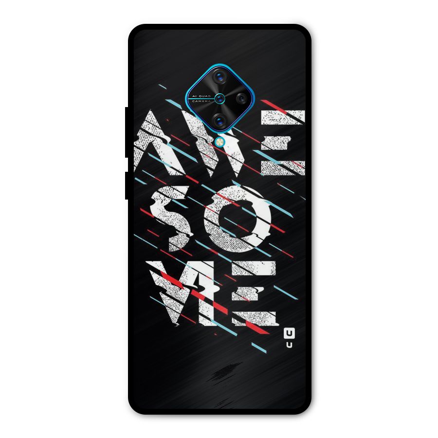 Awesome Me Metal Back Case for Vivo S1 Pro