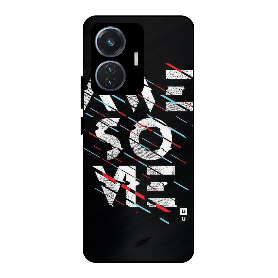 Awesome Me Metal Back Case for Vivo T1 44W
