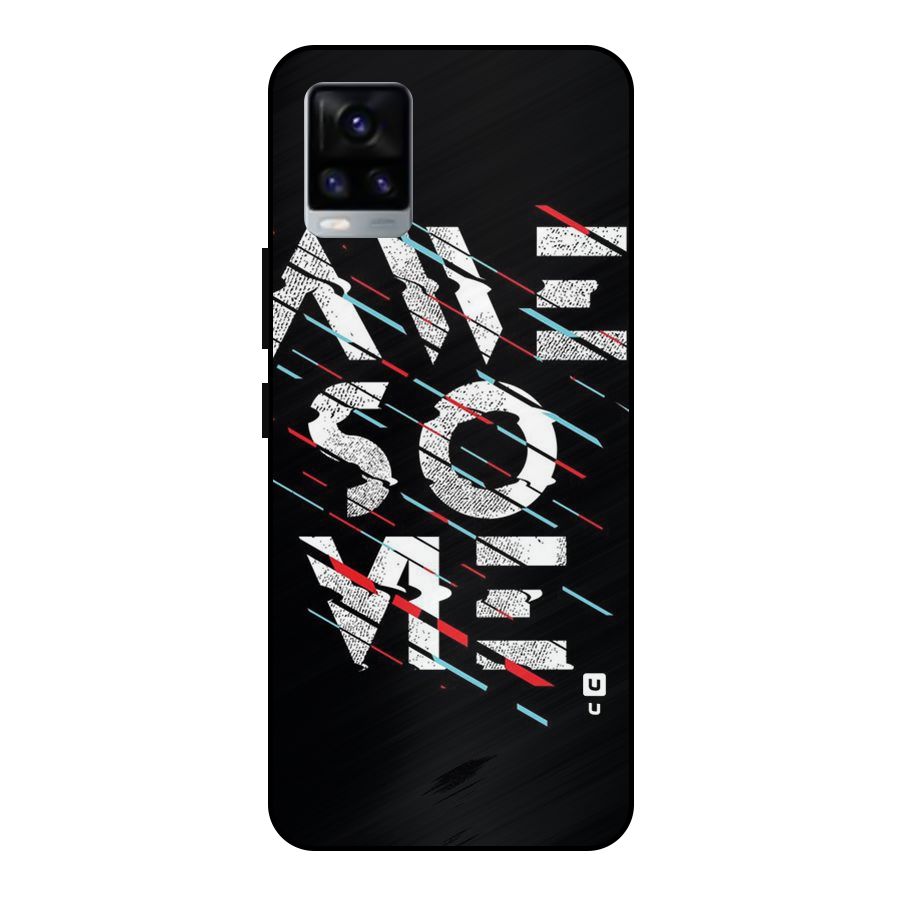 Awesome Me Metal Back Case for Vivo V20 2021