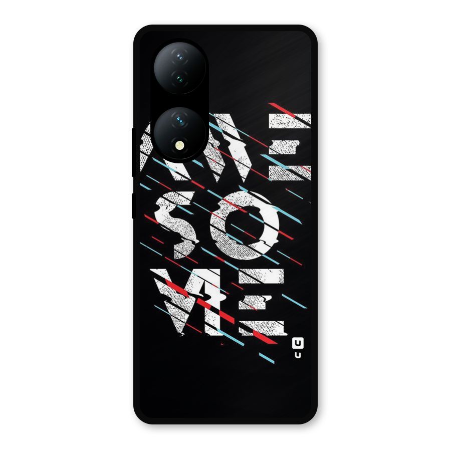 Awesome Me Metal Back Case for Vivo Y100a