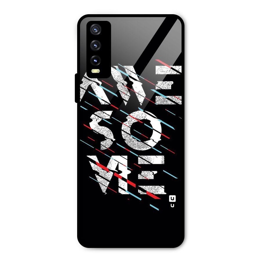Awesome Me Metal Back Case for Vivo Y20g
