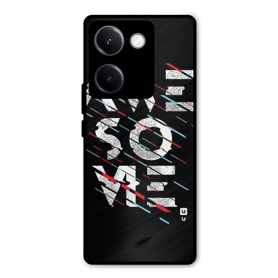 Awesome Me Metal Back Case for Vivo Y300 Plus