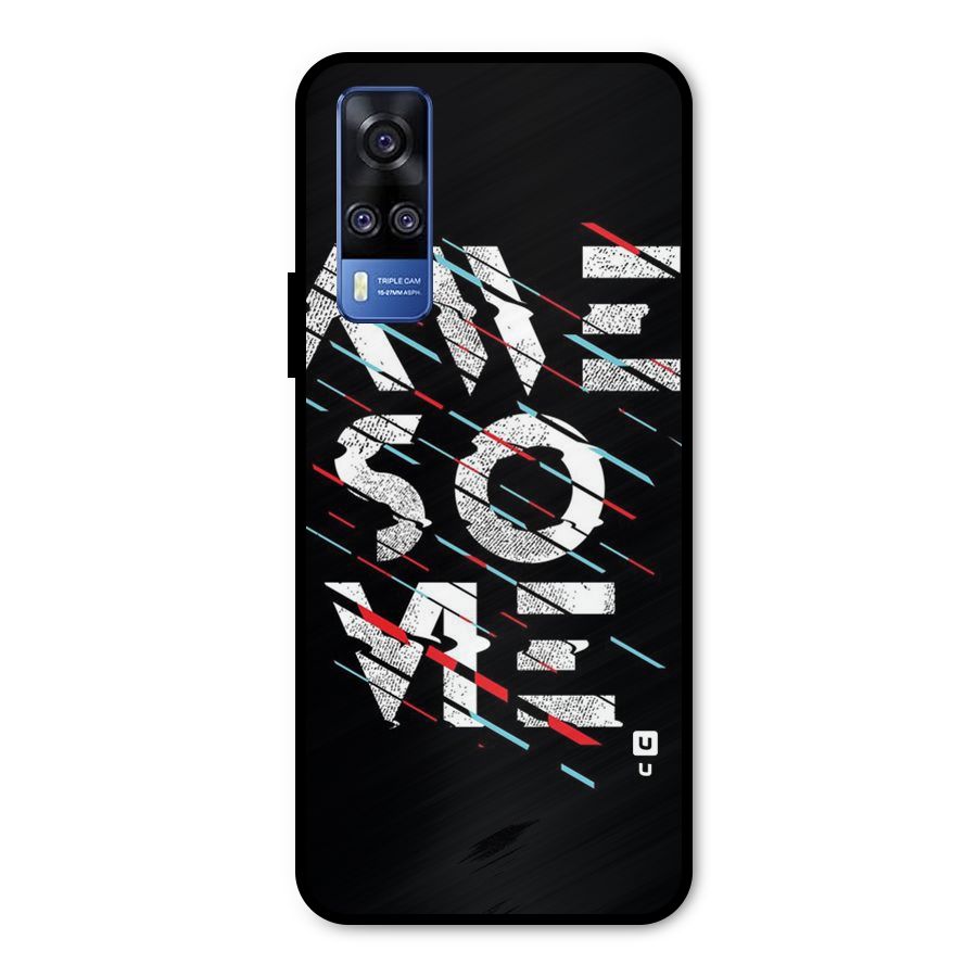 Awesome Me Metal Back Case for Vivo Y51A