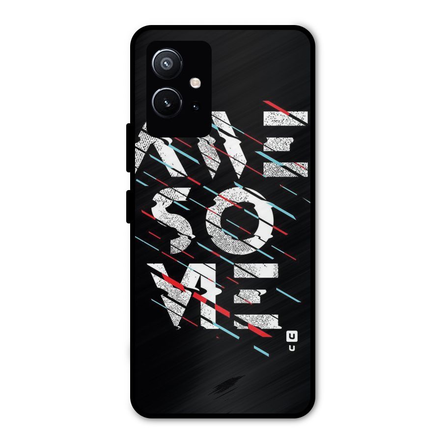 Awesome Me Metal Back Case for Vivo Y75 5G