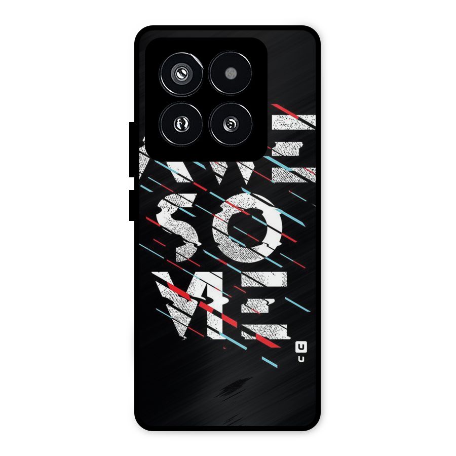 Awesome Me Metal Back Case for Xiaomi 14 Pro
