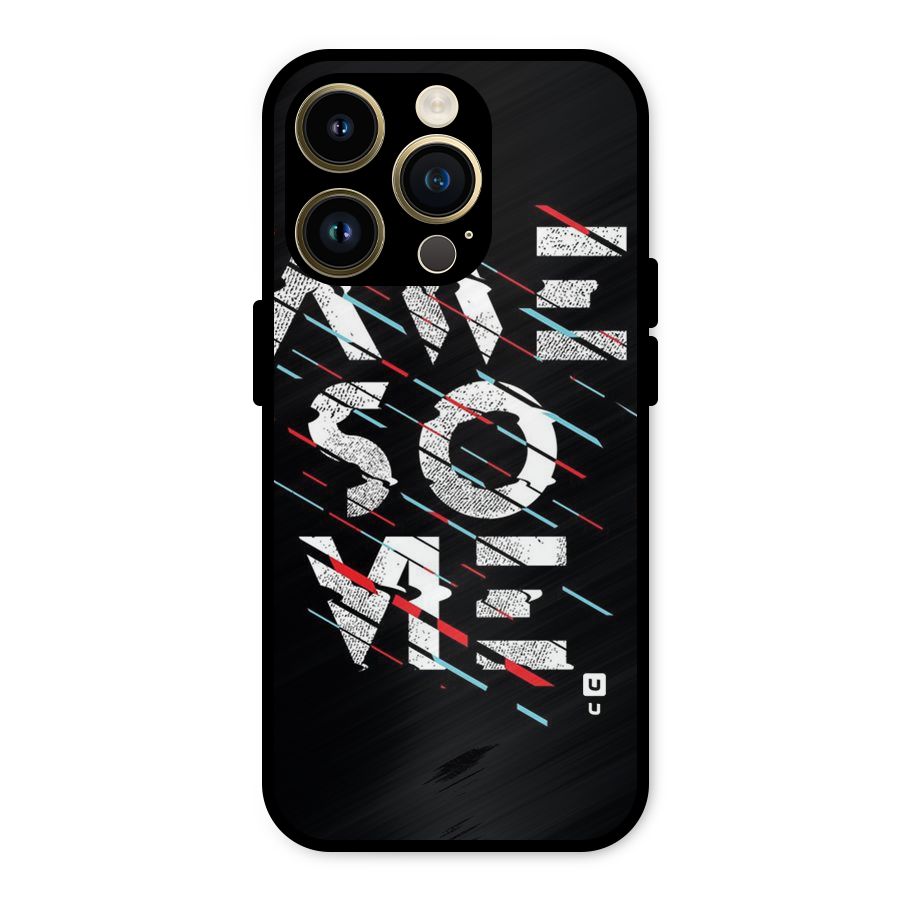 Awesome Me Metal Back Case for iPhone 14 Pro