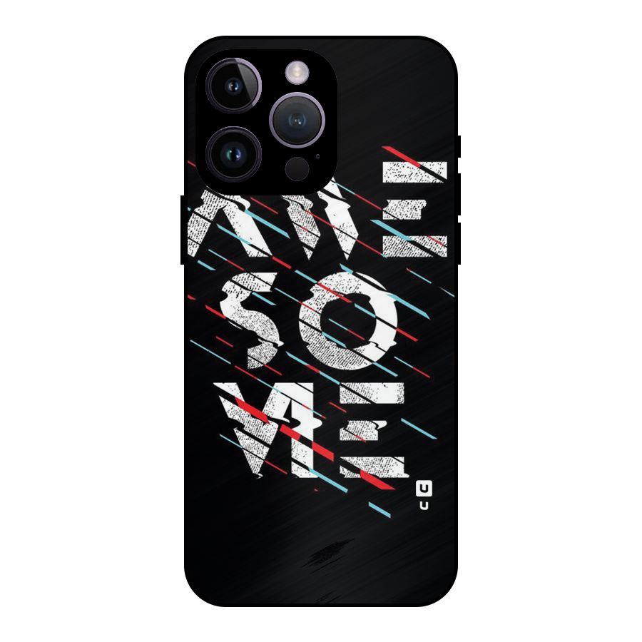 Awesome Me Metal Back Case for iPhone 14 Pro Max