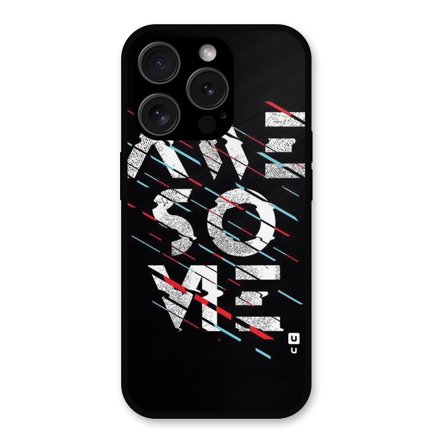 Awesome Me Metal Back Case for iPhone 15 Pro
