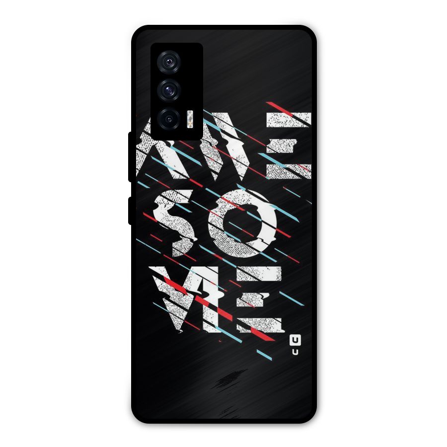 Awesome Me Metal Back Case for iQOO 7 5G