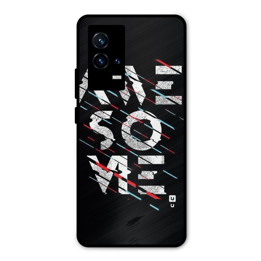 Awesome Me Metal Back Case for iQOO 9 5G