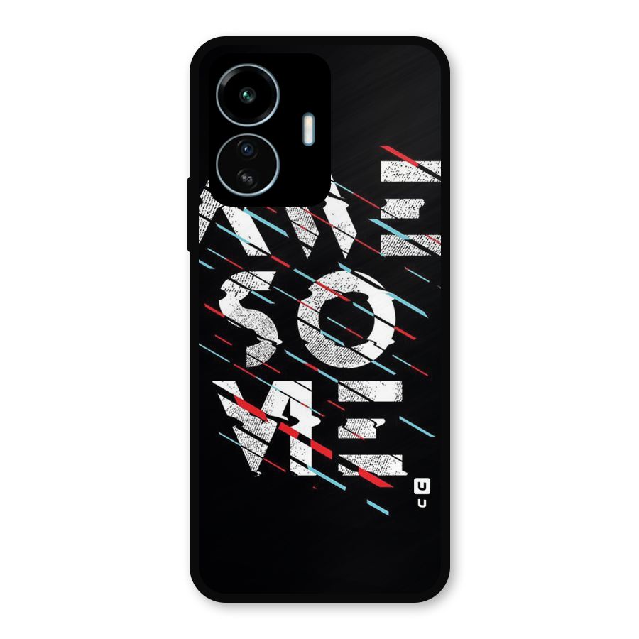 Awesome Me Metal Back Case for vivo iQOO Z6 Lite 5G