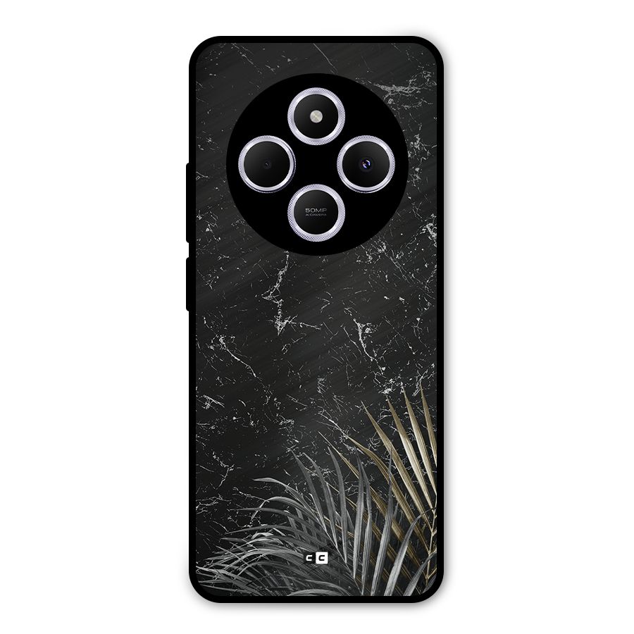 Awesome Royal Marble Metal Back Case for Poco C75 5G