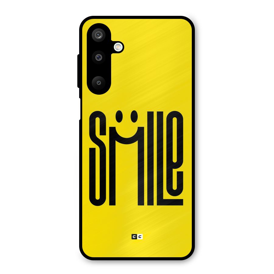 Awesome Smile Metal Back Case for Galaxy M16