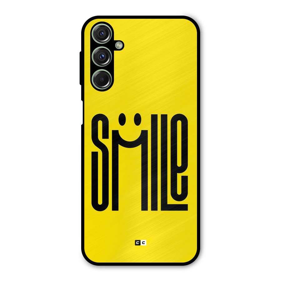 Awesome Smile Metal Back Case for Galaxy M34