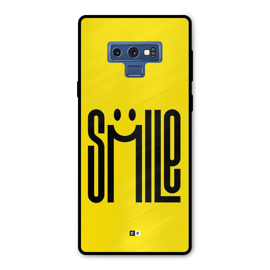 Awesome Smile Metal Back Case for Galaxy Note 9