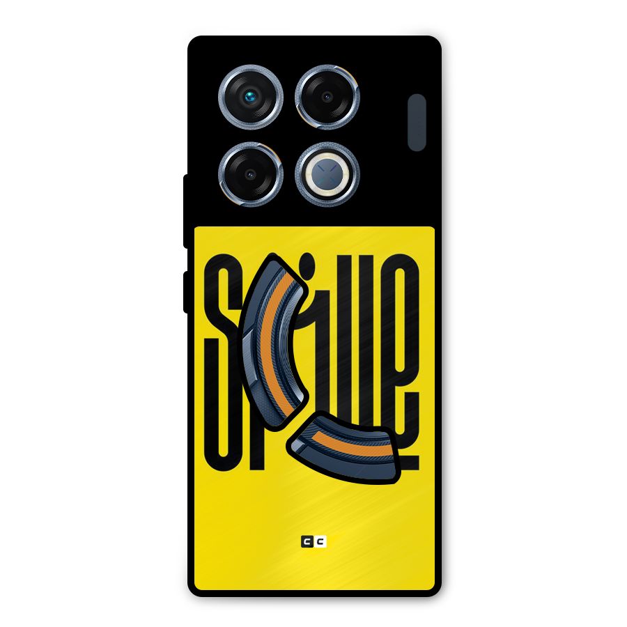 Awesome Smile Metal Back Case for Infinix GT 20 Pro
