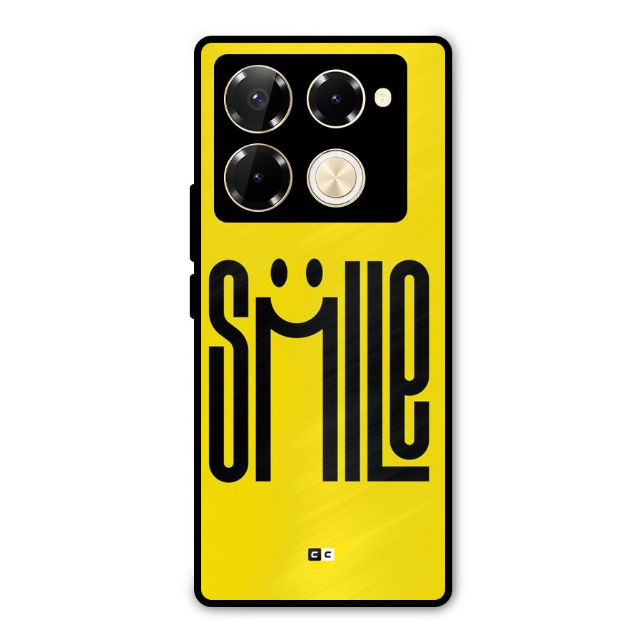 Awesome Smile Metal Back Case for Infinix Note 40 Pro