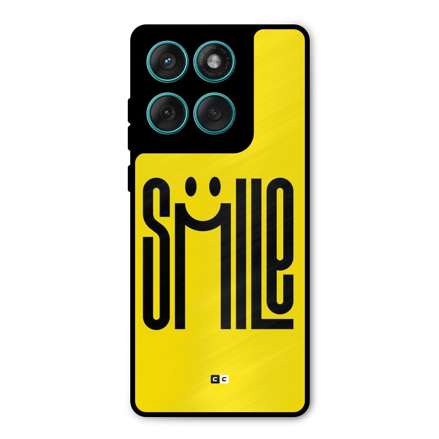 Awesome Smile Metal Back Case for Motorola Edge 60