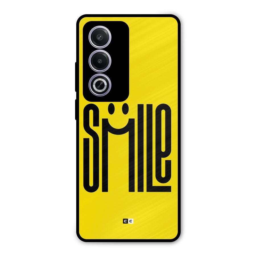 Awesome Smile Metal Back Case for Oppo A3 Pro