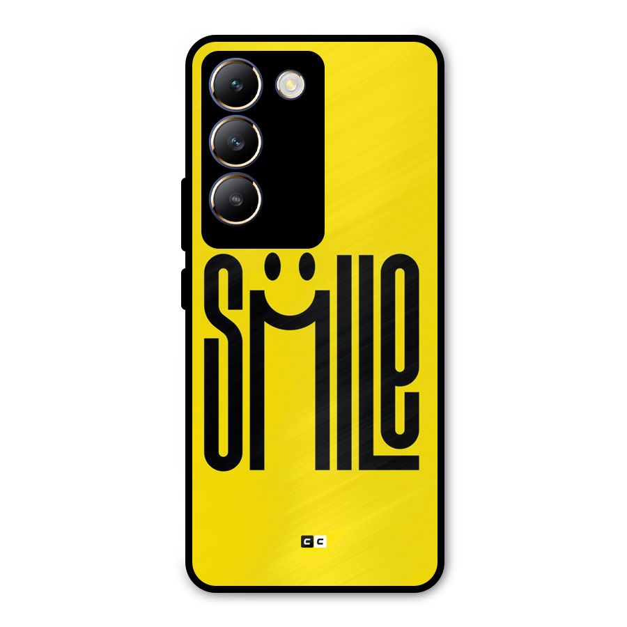 Awesome Smile Metal Back Case for Vivo T3 5G