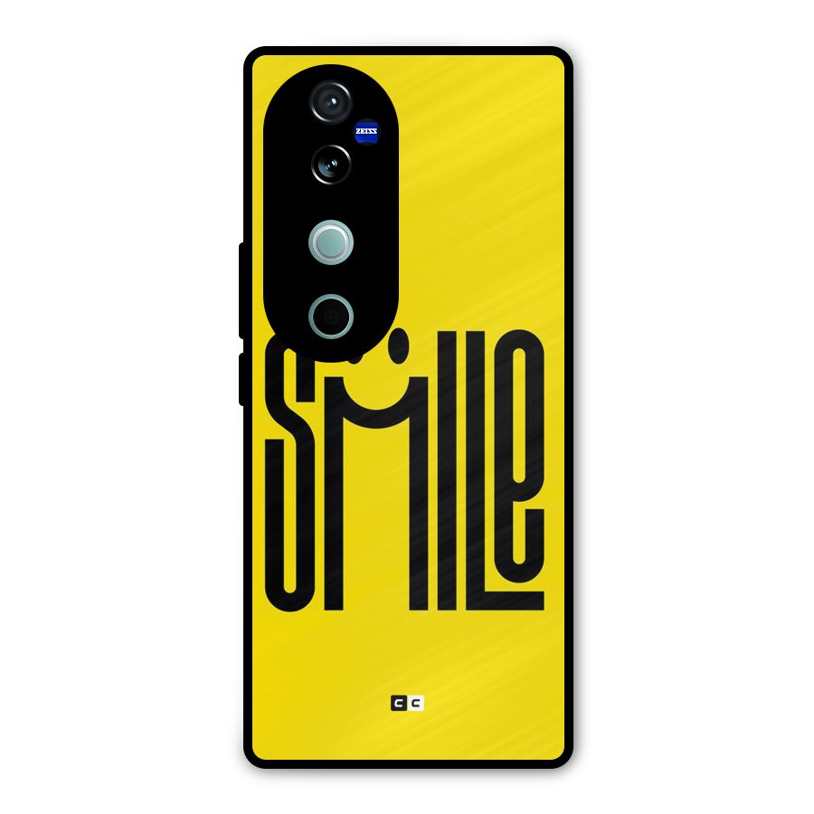 Awesome Smile Metal Back Case for Vivo V40 Pro