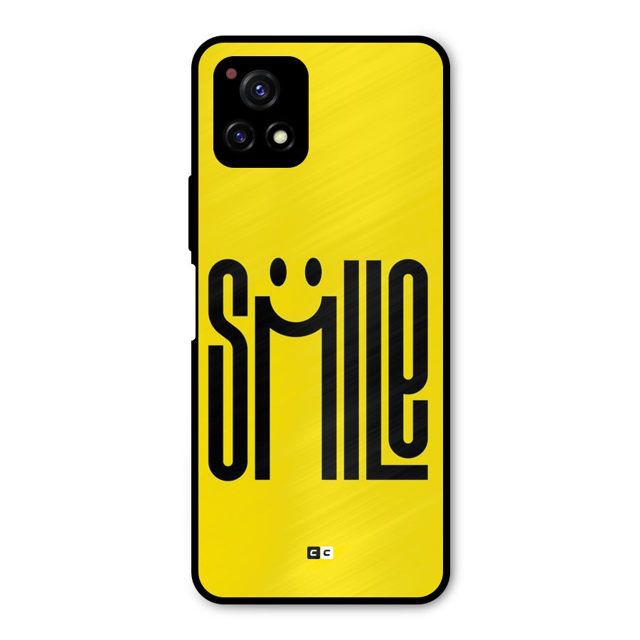 Awesome Smile Metal Back Case for Vivo Y72 5G