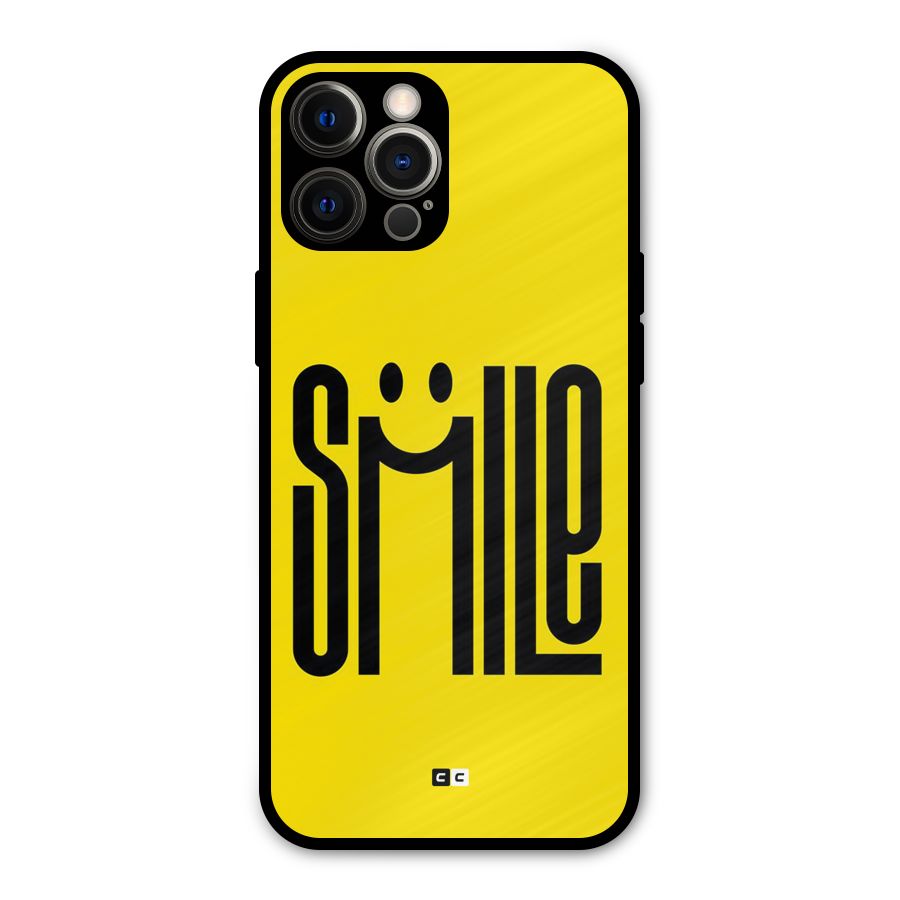 Awesome Smile Metal Back Case for iPhone 12 Pro Max