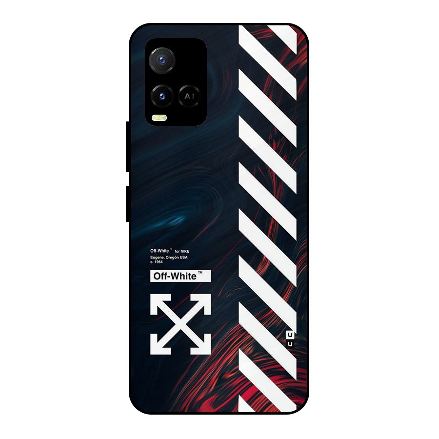 Awesome Stripes Metal Back Case for Vivo Y21A