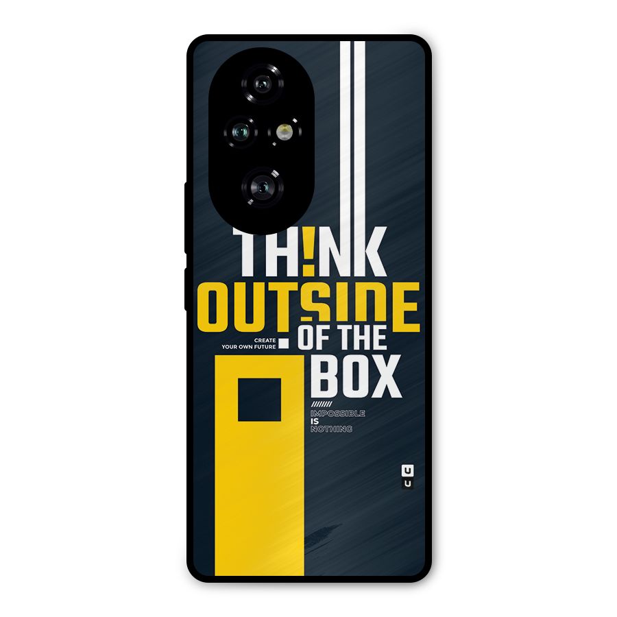 Awesome Think Out Side Metal Back Case for Honor 200 Pro