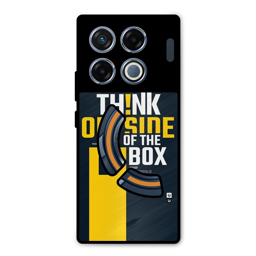 Awesome Think Out Side Metal Back Case for Infinix GT 20 Pro