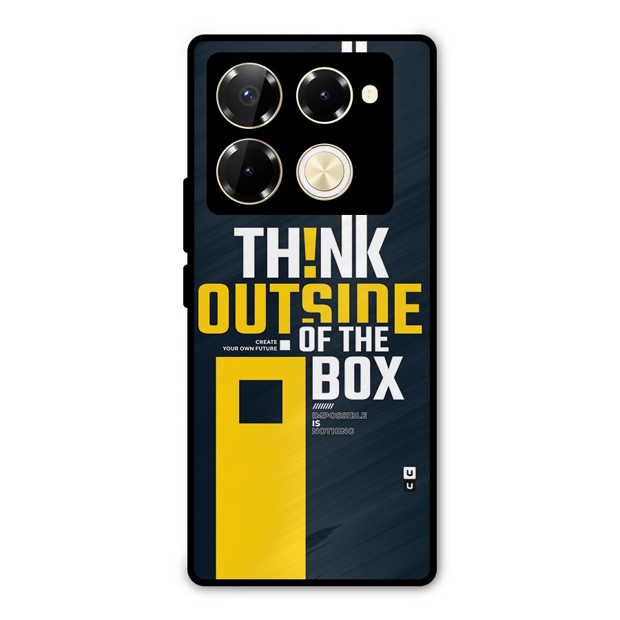 Awesome Think Out Side Metal Back Case for Infinix Note 40 Pro Plus