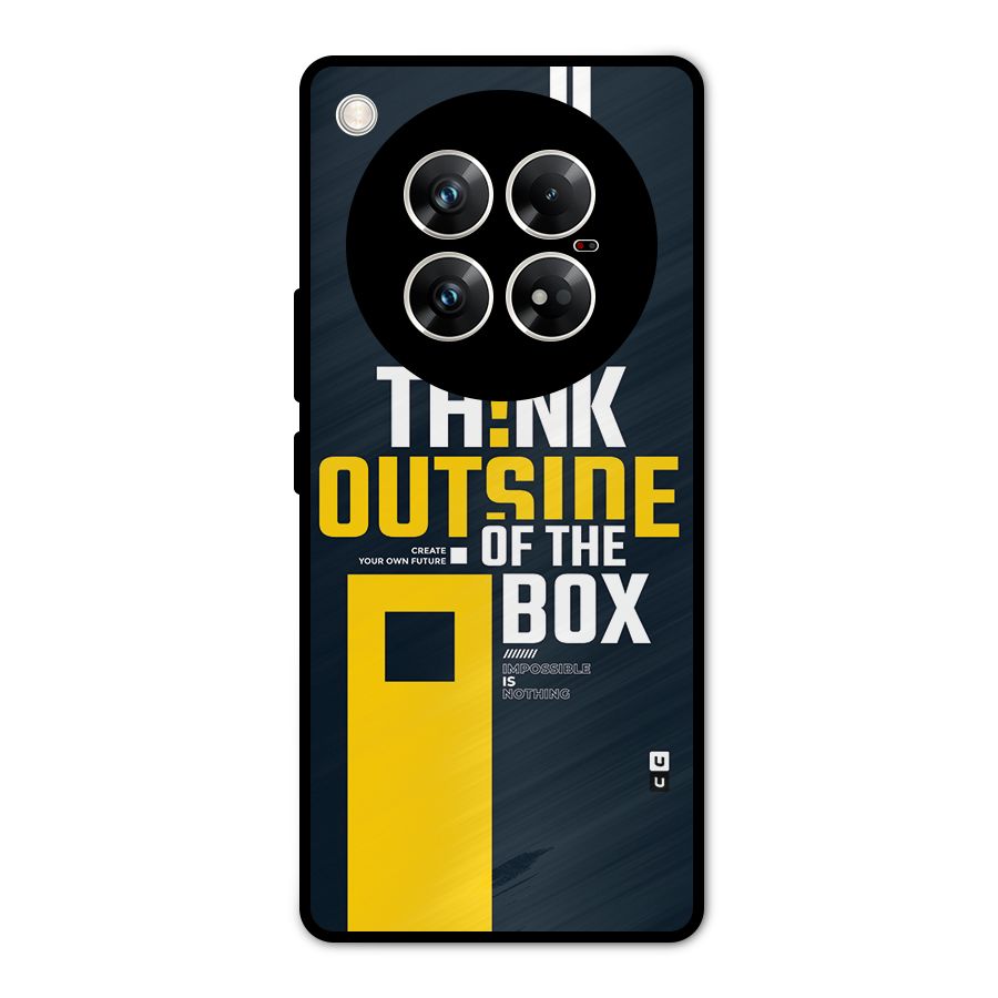 Awesome Think Out Side Metal Back Case for Infinix Zero 40 5G