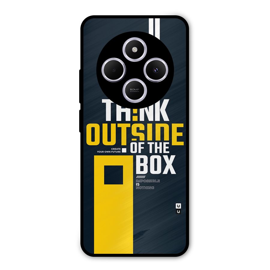 Awesome Think Out Side Metal Back Case for Poco M7