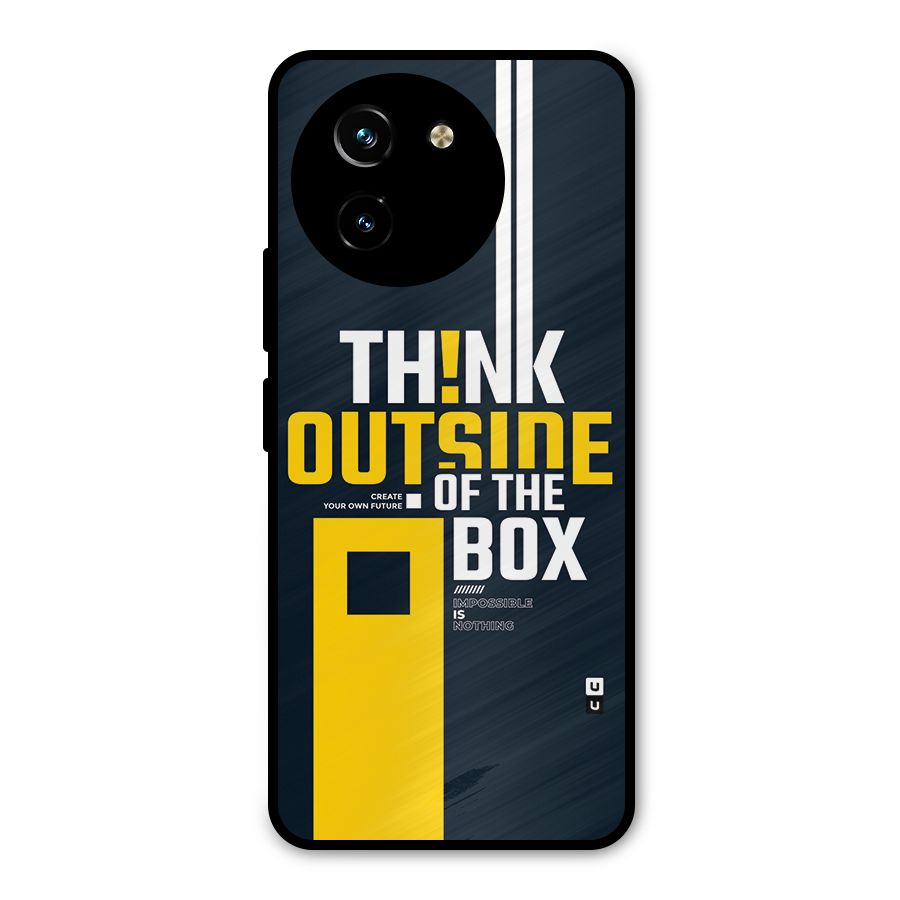 Awesome Think Out Side Metal Back Case for Vivo T3x