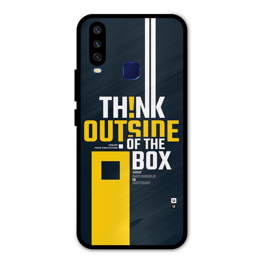 Awesome Think Out Side Metal Back Case for Vivo V17