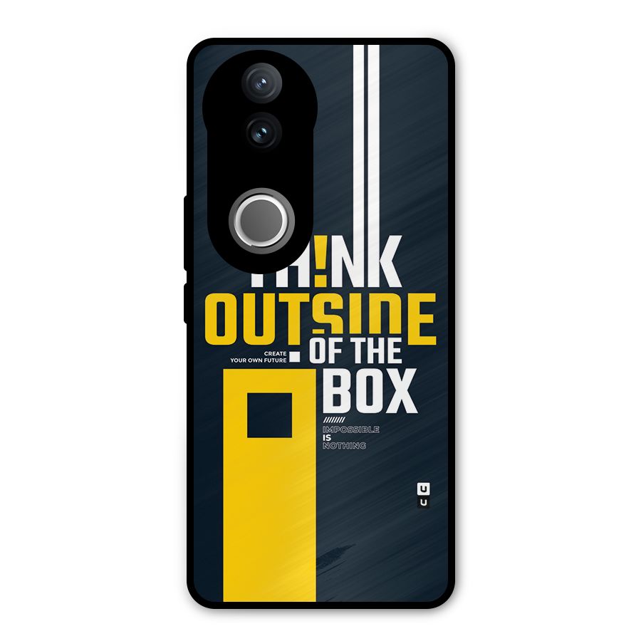 Awesome Think Out Side Metal Back Case for Vivo V50