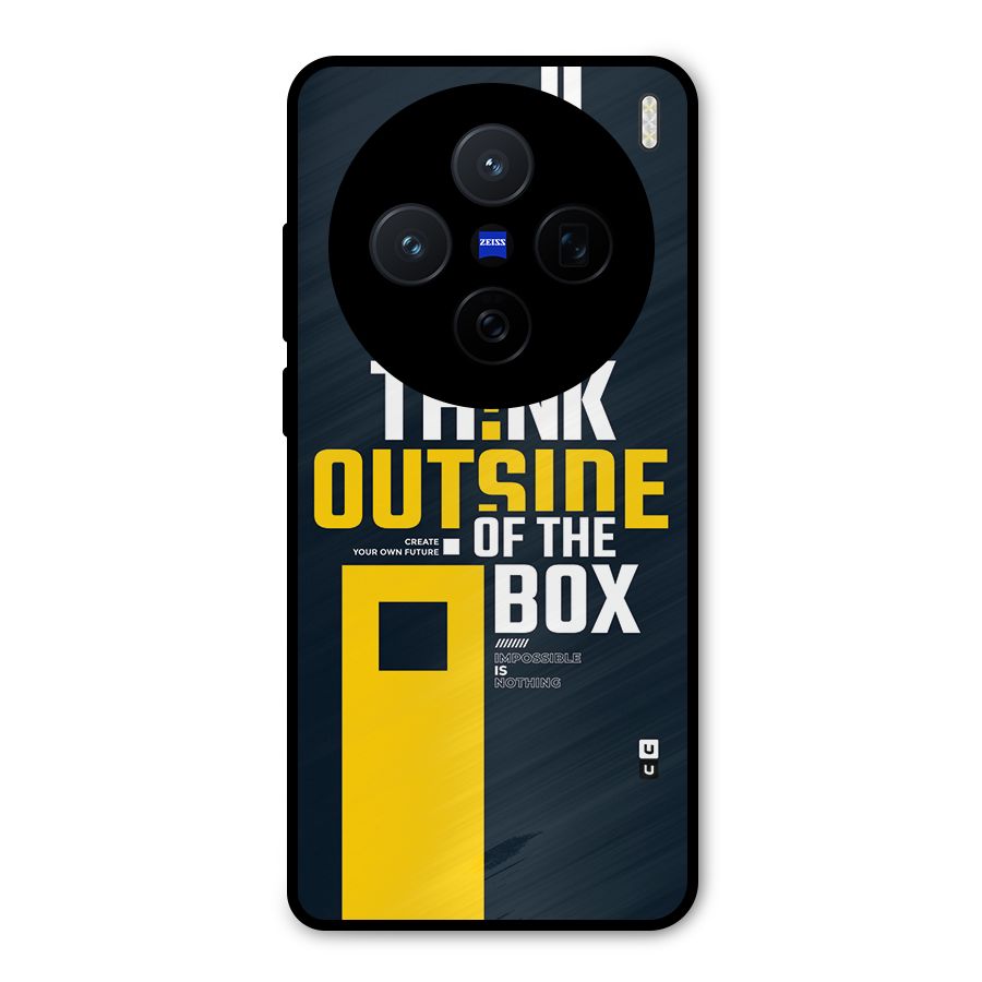 Awesome Think Out Side Metal Back Case for Vivo X200