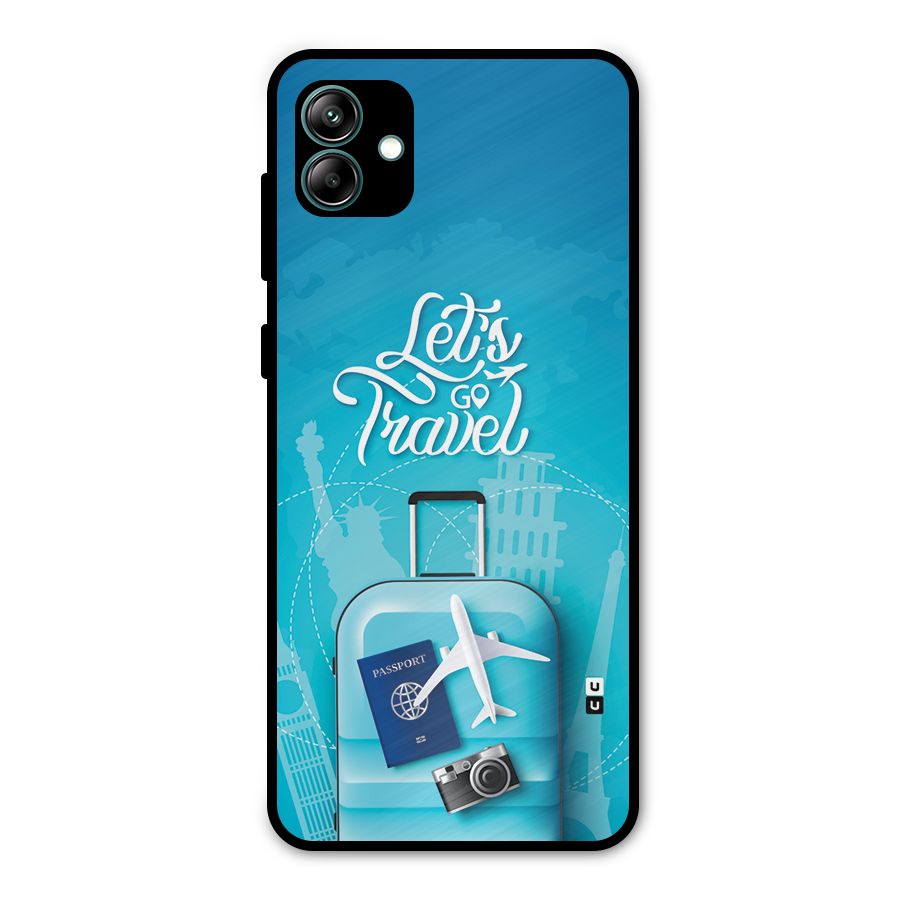 Awesome Travel Bag Metal Back Case for Galaxy A04