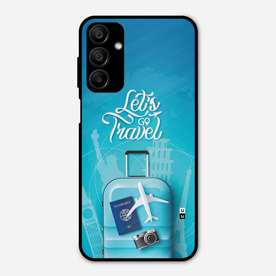Awesome Travel Bag Metal Back Case for Galaxy A15 5G