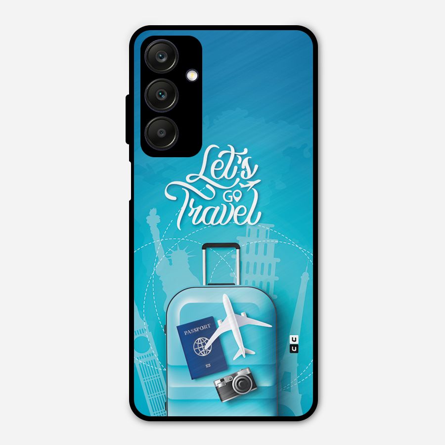 Awesome Travel Bag Metal Back Case for Galaxy A25 5G