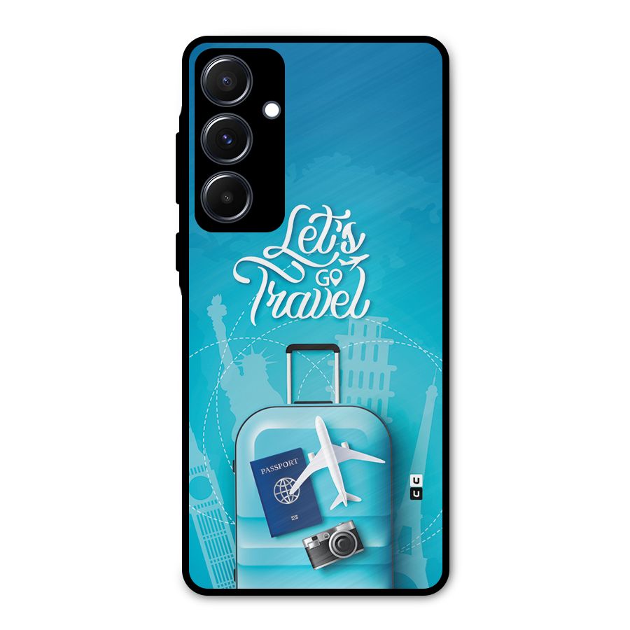 Awesome Travel Bag Metal Back Case for Galaxy A55