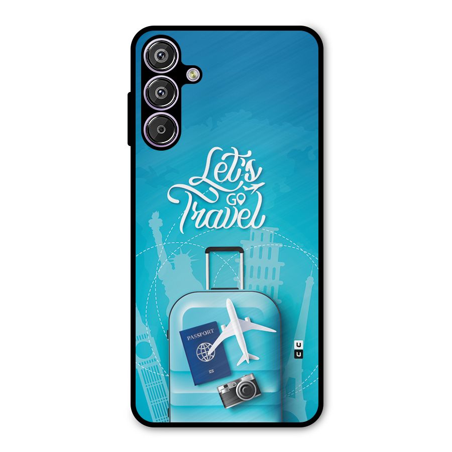 Awesome Travel Bag Metal Back Case for Galaxy M15